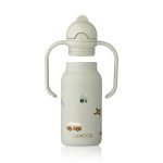 Sticlă Termos din Oțel Inoxidabil Kimmie 250 ml - Vehicles / Dove blue - Liewood - imagine 4