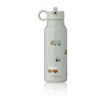 Sticlă Termos din Oțel Inoxidabil Falk 350 ml - Vehicles/dove blue mix - Liewood