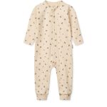 Salopetă din bumbac organic Birk - Peach mini / Sea shell - Liewood