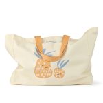 Geantă Totebag din bumbac organic - Pineapple / Bright yellow - Liewood