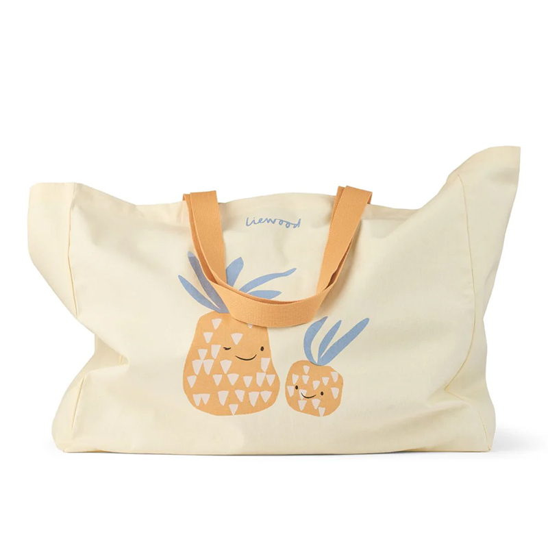 5715493501556.jpg Geantă Totebag din bumbac organic - Pineapple / Bright yellow - Liewood - imagine 1
