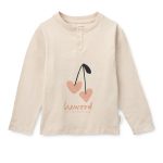 Pijama din bumbac organic Wilhelm - Heart / Sweetheart / Pale tuscany / mix - Liewood - imagine 2