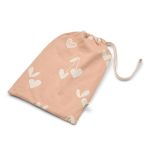 Pijama din bumbac organic Wilhelm - Heart / Sweetheart / Pale tuscany / mix - Liewood - imagine 4