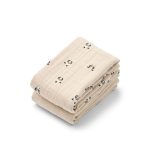 Muselină set 2 bucăți din bumbac organic - Mini panda / Sandy mix - Liewood