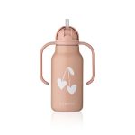 Sticlă Termos din Oțel Inoxidabil Kimmie 250 ml - Sweethearts / Pale tuscany - Liewood - imagine 2