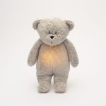 MOONIE 2.0 ORGANIC BEAR -GRAY- JUCARIE MUZICALA CU SUNETE ROZ SI LAMPA DE VEGHE INCORPORATA - imagine 5