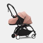 Stokke YOYO³ cu cadru negru și pachet Nou-Născuți 0+ Ginger