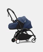 Stokke YOYO³ cu cadru negru și pachet Nou-Născuți 0+ Air France Blue