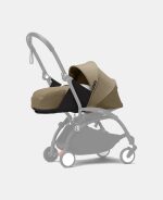 Stokke YOYO³ cu cadru negru și pachet Nou-Născuți 0+ Toffee - imagine 3