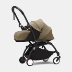 Stokke YOYO³ cu cadru alb și pachet Nou-Născuți 0+ Toffee