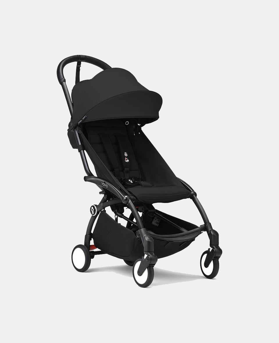 646403-6.jpg Stokke YOYO³ cu cadru negru și pachet 6+ black - imagine 1