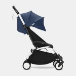 Stokke YOYO³ cu cadru alb și Pachet 6+ Air France Blue