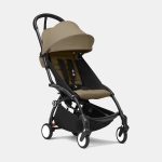 Stokke YOYO³ cu cadru negru și pachet 6+ Toffee