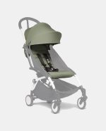 Stokke YOYO³ cu cadru alb și pachet 6+ Olive - imagine 3
