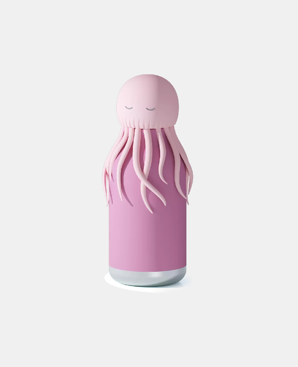 842591056079.jpg Sticla Termos din Otel Inoxidabil Bestie JellyFish Pink - Asobu - imagine 1