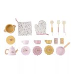 Bucătărie din lemn FSC cu accesorii - Roz - Little Dutch - imagine 2