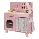 Bucătărie din lemn FSC cu accesorii - Roz - Little Dutch