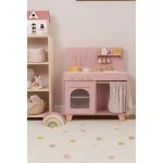 Bucătărie din lemn FSC cu accesorii - Roz - Little Dutch - imagine 10