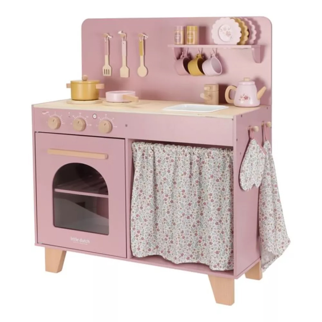 8713291225015.jpg Bucătărie din lemn FSC cu accesorii - Roz - Little Dutch - imagine 1