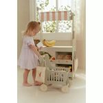 Coș de cumpărături din lemn cu accesorii - Little Dutch - imagine 6