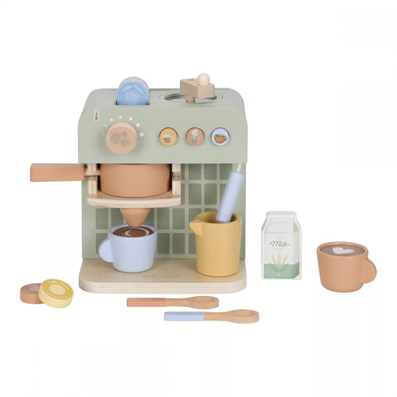 8713291225121.jpg Espressor de cafea cu accesorii din lemn FSC - Little Dutch - imagine 1