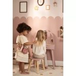 Set de coafor cu accesorii din lemn FSC - Roz - Little Dutch - imagine 4
