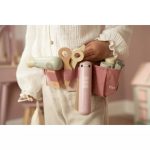 Set de coafor cu accesorii din lemn FSC - Roz - Little Dutch - imagine 9