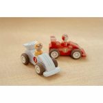 Mașinuță de curse din lemn cu pilot - Set 2 mașinuțe - Little Dutch - imagine 7