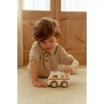 Mașinuță din lemn FSC - Ambulanță - Little Dutch - imagine 7