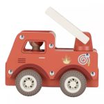 Mașinuță din lemn FSC - Pompieri - Little Dutch - imagine 2