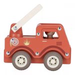 Mașinuță din lemn FSC - Pompieri - Little Dutch - imagine 3