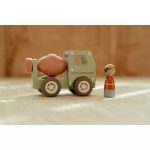 Mașinuță din lemn FSC - Betonieră - Little Dutch - imagine 5
