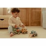 Mașinuță din lemn FSC - Betonieră - Little Dutch - imagine 9