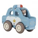 Mașinuță din lemn FSC - Poliție – Little Dutch - imagine 2