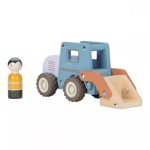 Mașinuță din lemn FSC - Buldozer - Little Dutch