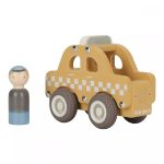 Mașinuță din lemn FSC - Taxi – Little Dutch
