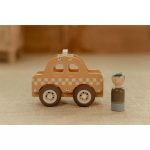 Mașinuță din lemn FSC - Taxi – Little Dutch - imagine 10