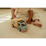 Mașinuță din lemn FSC cu accesorii - Mașină de gunoi - Little Dutch - imagine 12