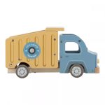 Mașinuță din lemn FSC cu accesorii - Mașină de gunoi - Little Dutch - imagine 3
