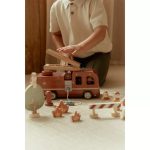 Mașină din lemn FSC - Mașină de pompieri - Mare - Little Dutch - imagine 4