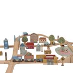 Set de șine pentru tren din lemn – Little Dutch - imagine 2