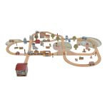 Set de șine pentru tren din lemn – Little Dutch