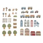 Set de șine pentru tren din lemn – Little Dutch - imagine 3