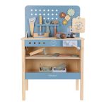 Banc de lucru cu accesorii din lemn FSC - Little Dutch