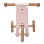 Tricicletă din lemn FSC Pink Little Dutch - imagine 3