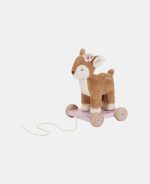 Jucărie din pluș cu roți și șnur pentru tras - Căprioară - Fairy Garden - Little Dutch - imagine 2