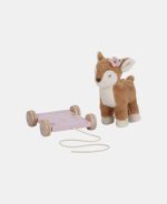 Jucărie din pluș cu roți și șnur pentru tras - Căprioară - Fairy Garden - Little Dutch - imagine 4