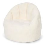Fotoliu pentru copii - White - Newborn Naturals - Little Dutch