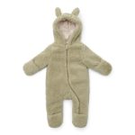 Combinezon din material teddy - Soft Green - Little Dutch