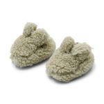 Botoșei din material teddy - Soft Green - Little Dutch